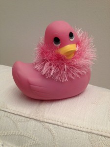 Le mythique petit canard rose